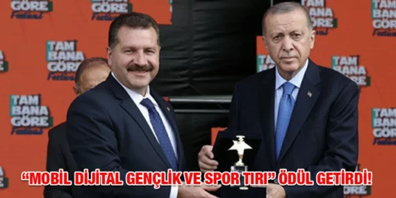 MOBİL DİJİTAL GENÇLİK VE SPOR TIRI ÖDÜL GETİRDİ!