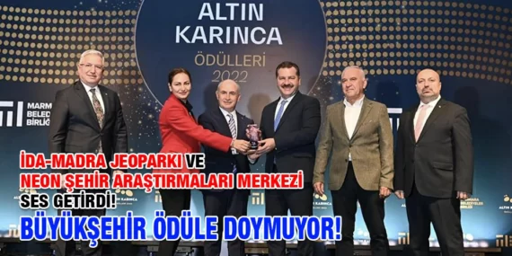 BÜYÜKŞEHİR ÖDÜLE DOYMUYOR!