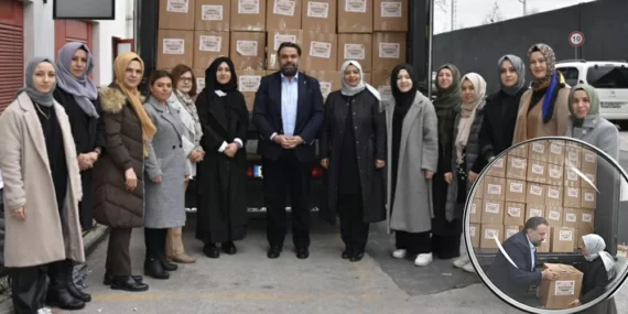 AK PARTİ BALIKESİR KADIN KOLLARI’NDAN MALATYA’YA MUTFAK SETİ TIRI