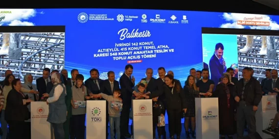 Balıkesir’de TOKİ toplu açılışı Bakan Murat Kurum’dan