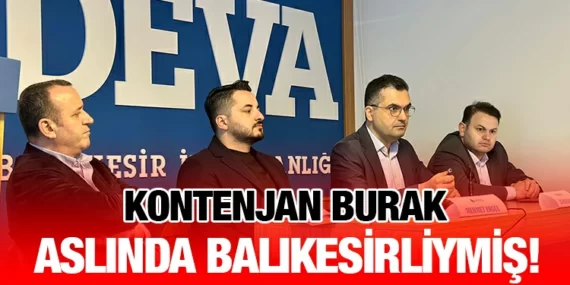 Deva Partisinin adayı Burak Dalgın basın ile buluştu