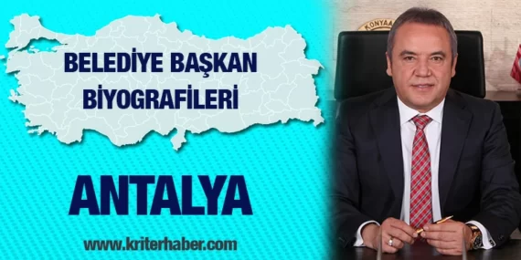 Antalya Büyükşehir Belediye Başkanı Muhittin Böcek