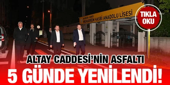 Başkan Yılmaz, Altay Caddesi’nde incelemelerde bulundu