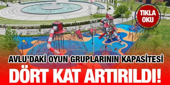 Büyükşehir, Avlu’daki çocuk oyun grubunu yeniledi
