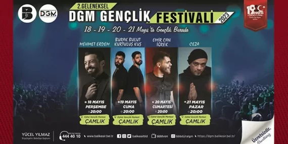 Balıkesir’de, Gençlik Festivali rüzgârı esecek
