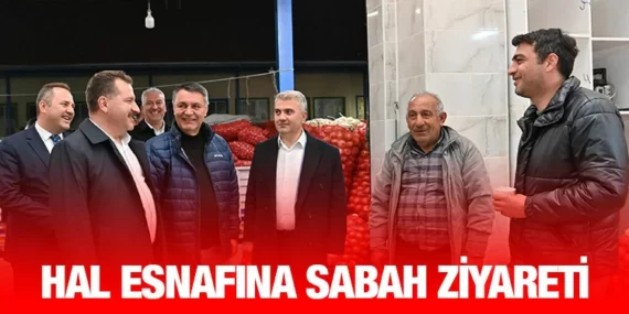 Esnafın kahvaltısına konuk oldular