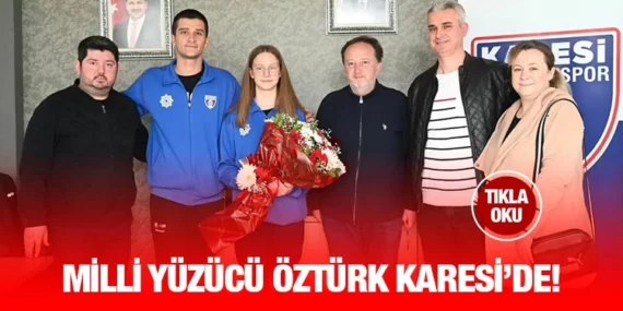 BAŞKAN ORKAN MİLLİ YÜZÜCÜYÜ AĞIRLADI