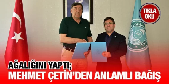 Balıkesir Üniversitesi Hastanesi İçin Yataklı Servis Binası Bağışı
