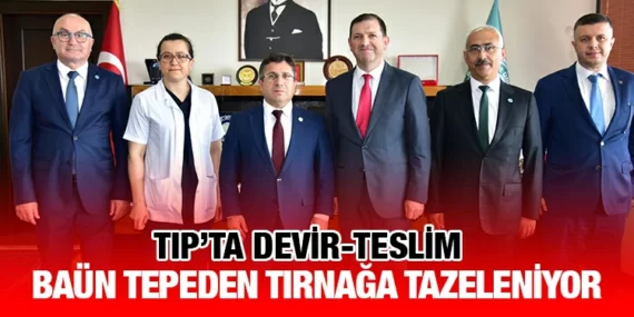BAÜN Tıp Fakültesinde Dekanlık Devir Teslim Töreni Gerçekleştirildi