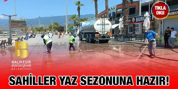 Büyükşehir Belediyesi, sahilleri pırıl pırıl yaptı