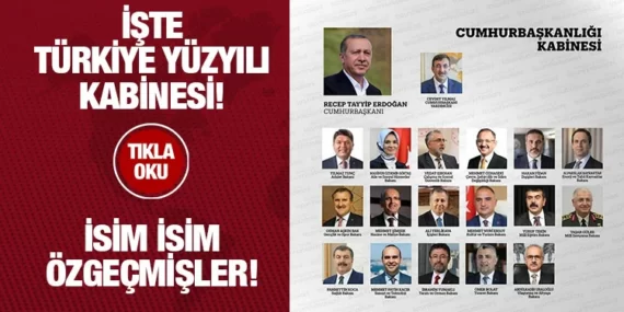 GÜÇLÜ VE KABİLİYETLİ KABİNE!