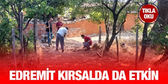 KIRSALDA SOKAKLAR PARKE TAŞ İLE ÖRÜLÜYOR