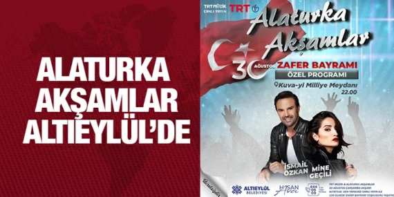 30 AĞUSTOS COŞKUSU ALTIEYLÜL’DE YAŞANIYOR