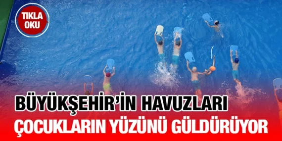 Büyükşehir, okul bahçelerini havuza çevirdi