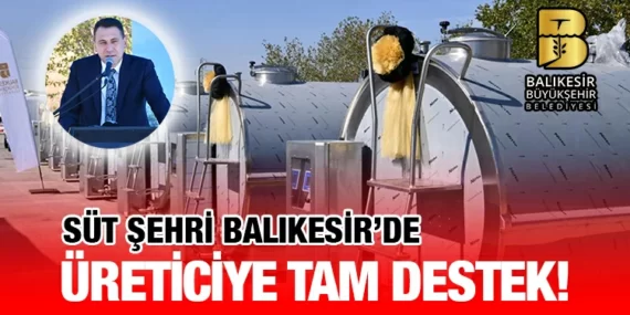Büyükşehir’den üreticilere süt soğutma tankı desteği