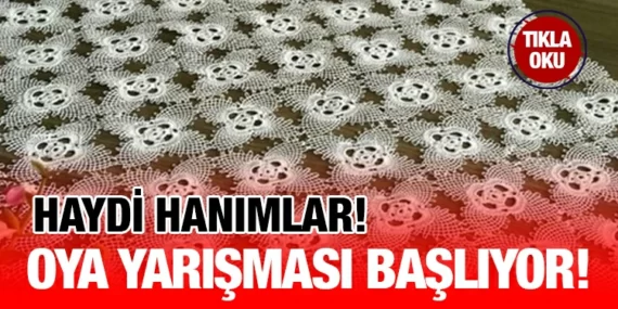 Gönen Ulusal Oya ve Çeyiz Fuarı Oya Yarışması