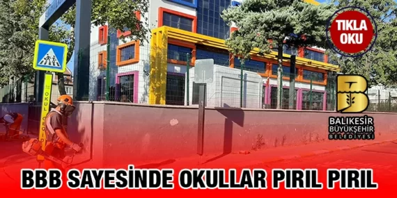 Büyükşehir’den okul bahçelerinde temizlik