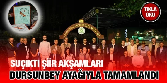 Suçıktı Şiir Akşamları’na şiir severler büyük ilgi gösterdi