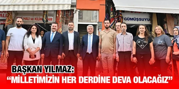 Başkan Yılmaz: “Sırtımızdan ter hiç eksik olmadı”