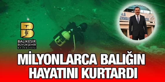 HAYALET AĞLARIN %75’İNİ BALIKESİR BÜYÜKŞEHİR TEMİZLEDİ