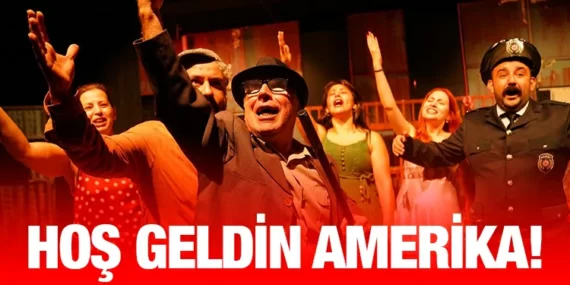 AYVALIK’TA “HOŞ GELDİN AMERİKA” OYUNUNA YOĞUN İLGİ