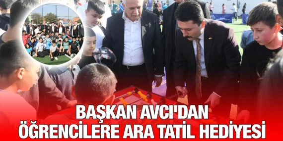 BAŞKAN AVCI’DAN ÖĞRENCİLERE ARA TATİL HEDİYESİ