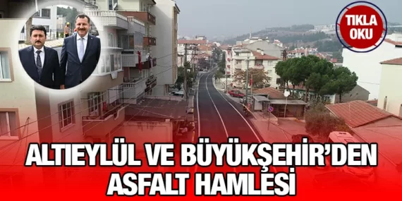 HASTANE İLE BARUTHANE CADDESİNE SICAK ASFALT