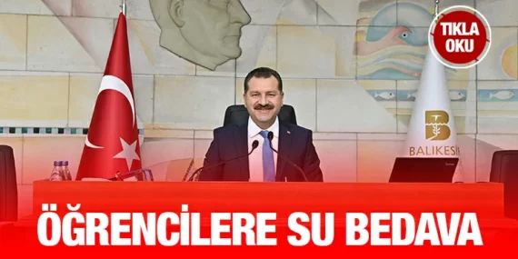BAŞKAN YÜCEL YILMAZ ÜNİVERSİTE ÖĞRENCİSİNE SUYU BEDAVA YAPTI