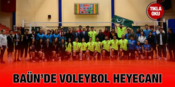 VOLEYBOL TURNUVASINDA ÖDÜLLER SAHİPLERİNİ BULDU