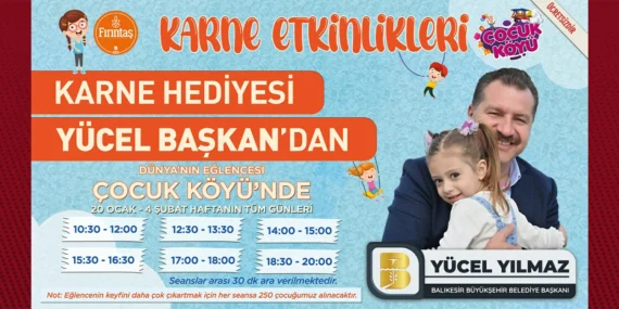 ÇOCUKLAR YARIYIL TATİLİNDE EĞLENCEYE DOYACAK