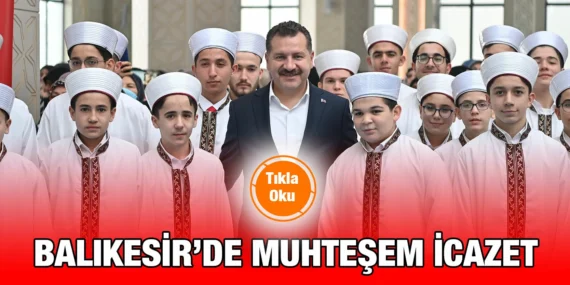 YÜCEL YILMAZ GENÇ HAFIZLARIN COŞKUSUNA ORTAK OLDU