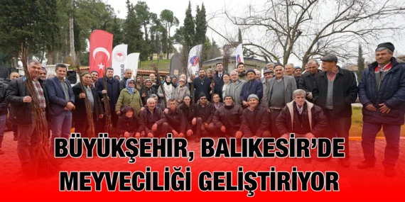 BÜYÜKŞEHİR’DEN ÜRETİCİLERE MEYVE FİDANI DESTEĞİ