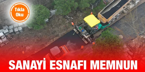 BÜYÜKŞEHİR KÜÇÜK SANAYİ SİTESİ’NİN YOLLARINI YENİLİYOR