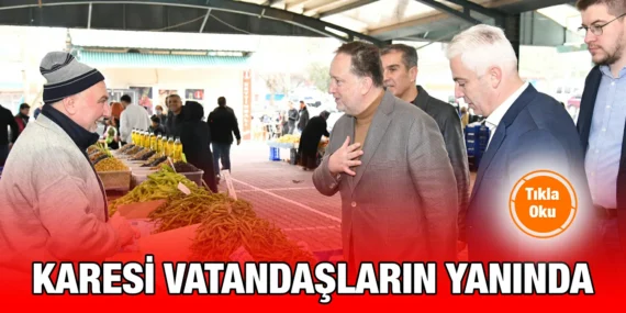 BAŞKAN ORKAN PAZAR ESNAFIYLA BULUŞTU