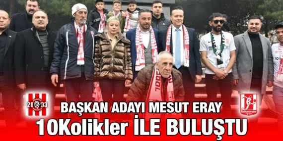 CUMHUR İTTİFAKI ALTIEYLÜL BELEDİYE BAŞKAN ADAYI MESUT ERAY 10KOLİKLER İLE BULUŞTU