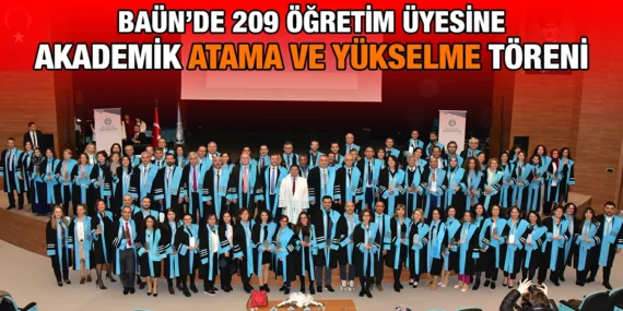 BAÜN’DE AKADEMİK ATAMA VE YÜKSELME TÖRENİ GERÇEKLEŞTİRİLDİ