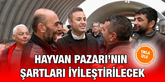 BAŞKAN AKIN GÜNE HAYVAN PAZARI ESNAFIYLA BAŞLADI