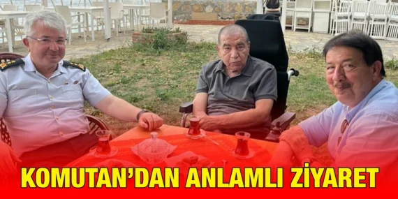İL JANDARMA KOMUTANI ALKAN’DAN AYVALIK’IN EFSANE BAŞKANI AHMET TÜFEKÇİ’YE ANLAMLI ZİYARET