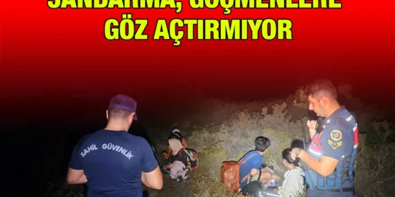 AYVALIK’TA 5’İ ÇOCUK, 5 GÖÇMEN YAKALANDI