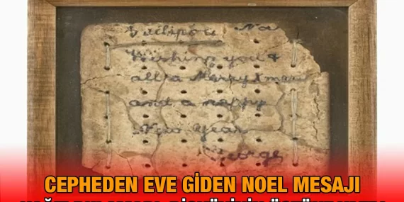 Bisküviye Yazılmış 111 Yıllık Noel Mesajı
